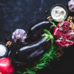 Eggplant Rolls w/ Walnut & Pomegranate Stuffing