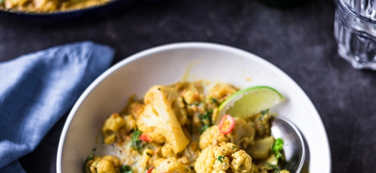 Coconut cauliflower and yam curry Recipe by Ronny Joseph